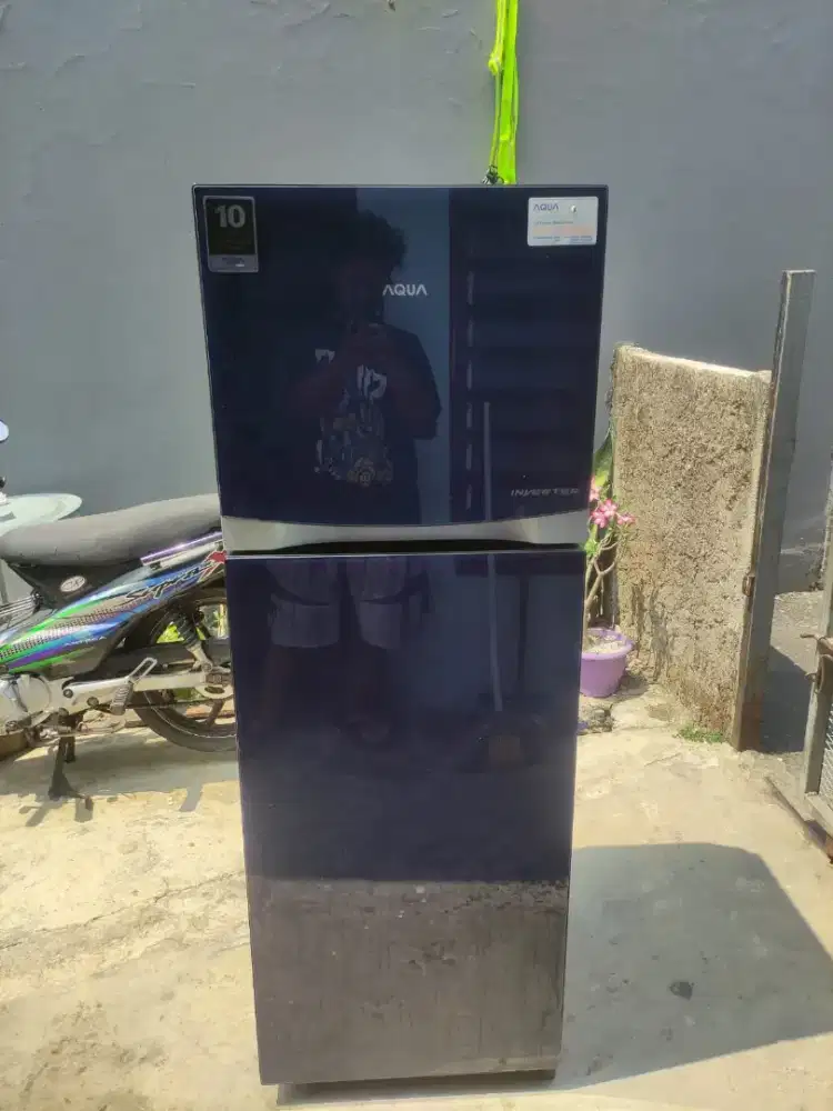 kulkas 2 pintu aqua inverter tanpa bunga es