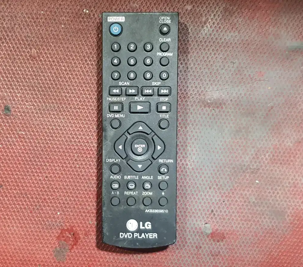 Remote DVD Player LG model AKB33659510