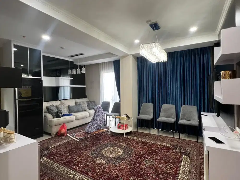 TURUN HARGA Unit Apartement Gandeng Renovasi Full Furnish di Signature Park Grande, Cawang, Jakarta Timur