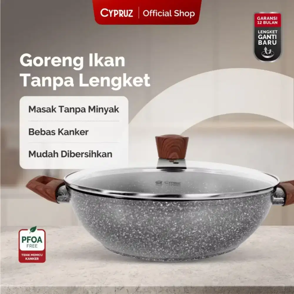 Cyprus premium Wajan anti lengket