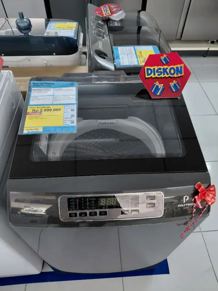 Mesin Cuci POLYTRON 8KG 330 Watt