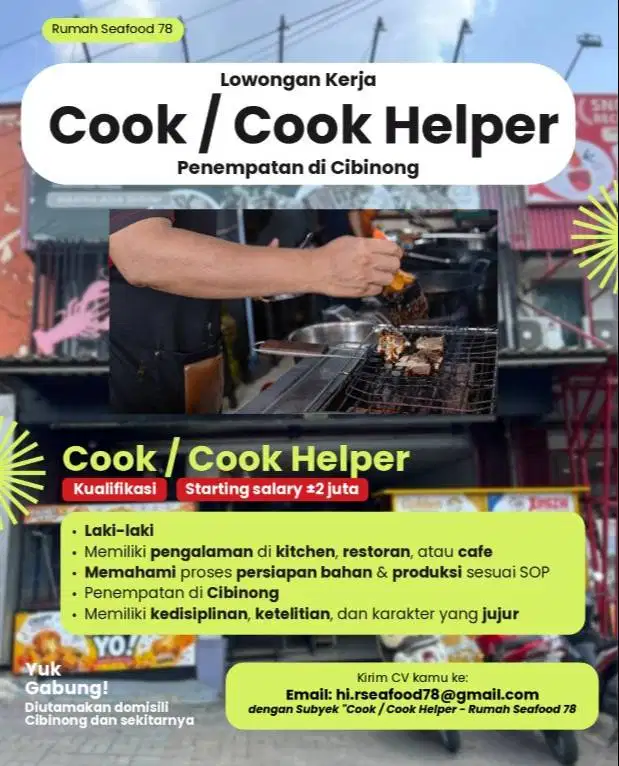 COOK / COOK HELPER