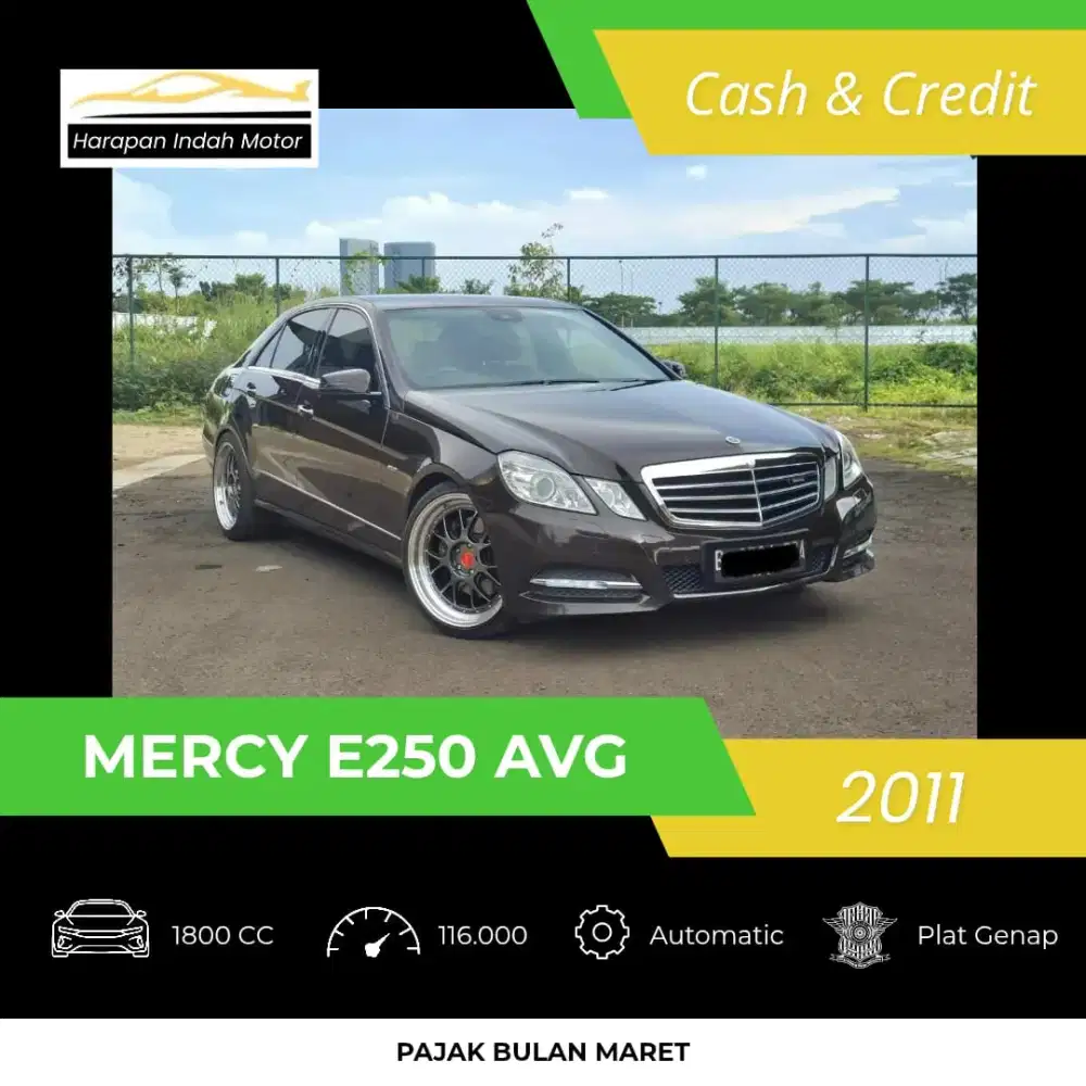 Mercedes Benz Mercy E250 AVG 2011 Low KM 73RB Miles