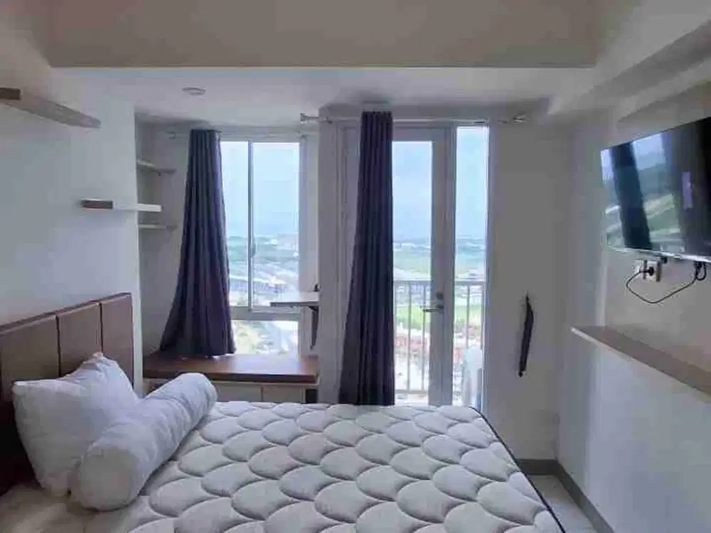 dijual apartemen tokyo riverside pik 2 studio full furnish view laut city