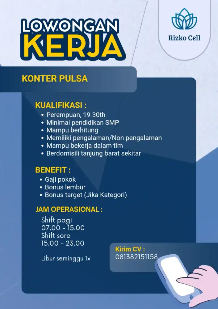 Lowongan Konter