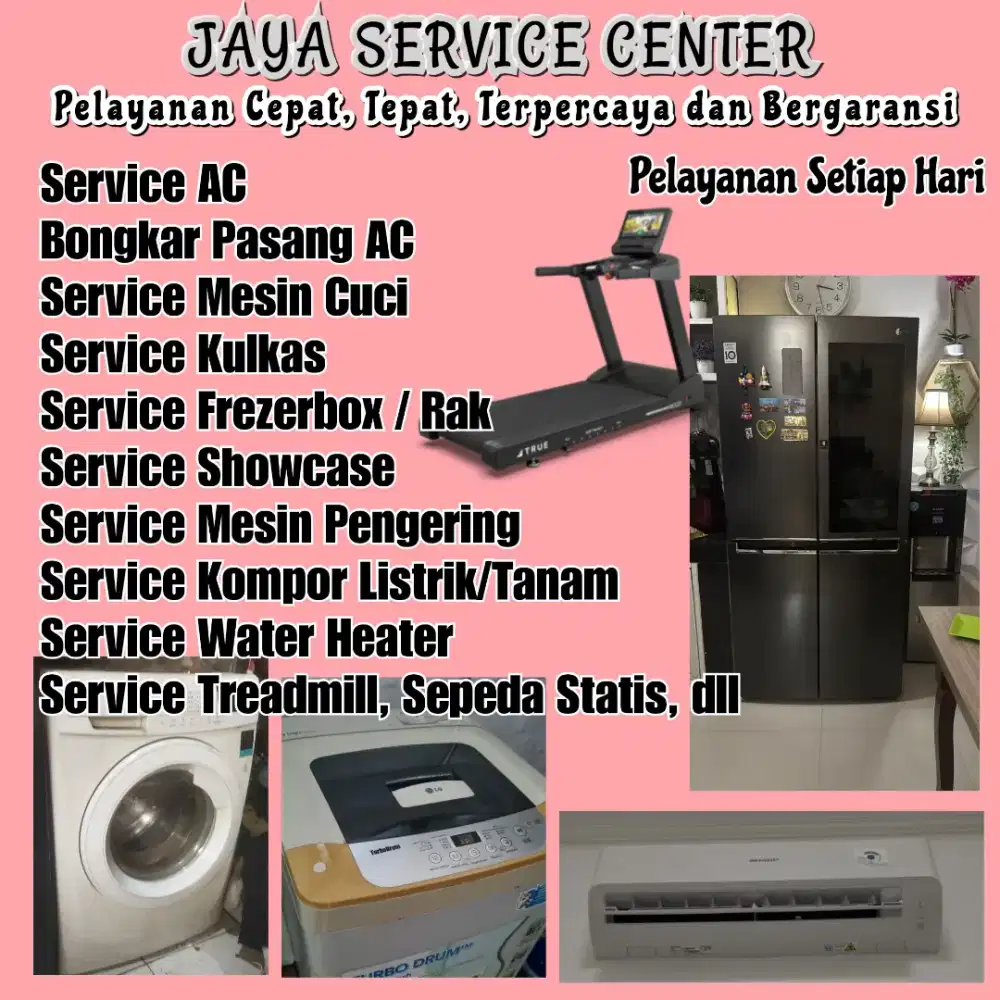 Service Mesin Cuci Kulkas Frezer Bongkar Pasang AC Servis Kursi Pijat