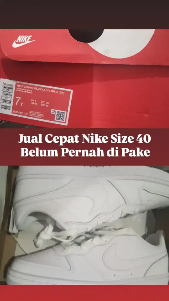 sepatu belum pernah pake