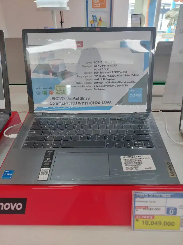 LENOVO IDEAPAD SLIM 3 CORE i3-1315U RAM 8GB SSD 512GB