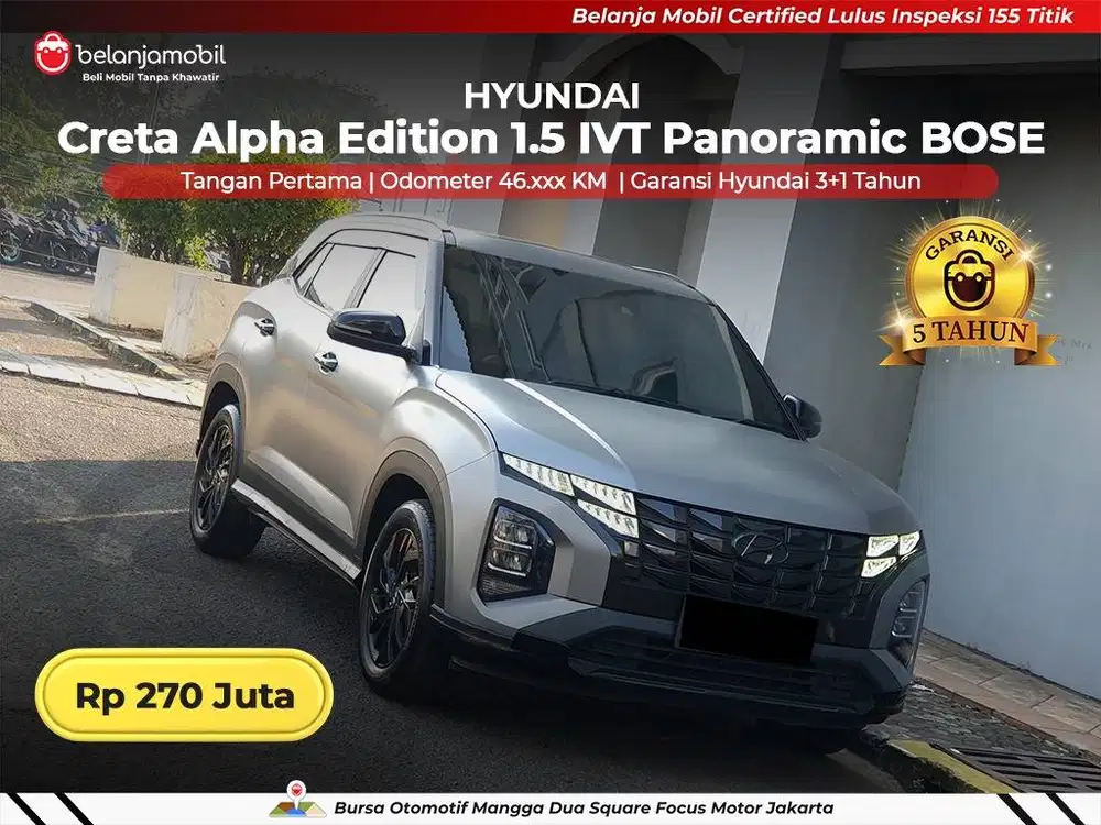 [ GARANSI 5TH ] Hyundai Creta Alpha Edition Prime 1.5 IVT 2024 2025