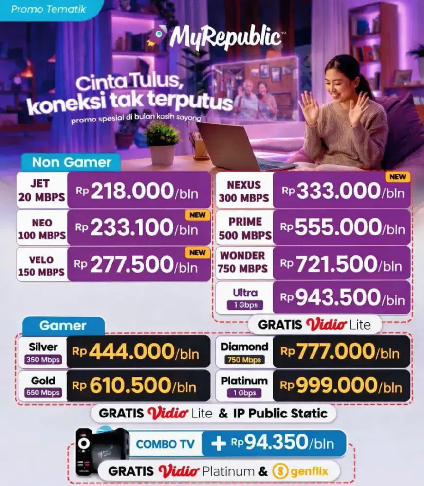 Sawangan Depok Promo Internet Myrepublic wifi myrepublic