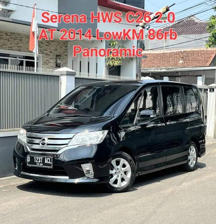 SERENA HWS PANORAMIC C26 2.0 AT 2014 LowKM 86rb RECORD NISSAN BANDUNG