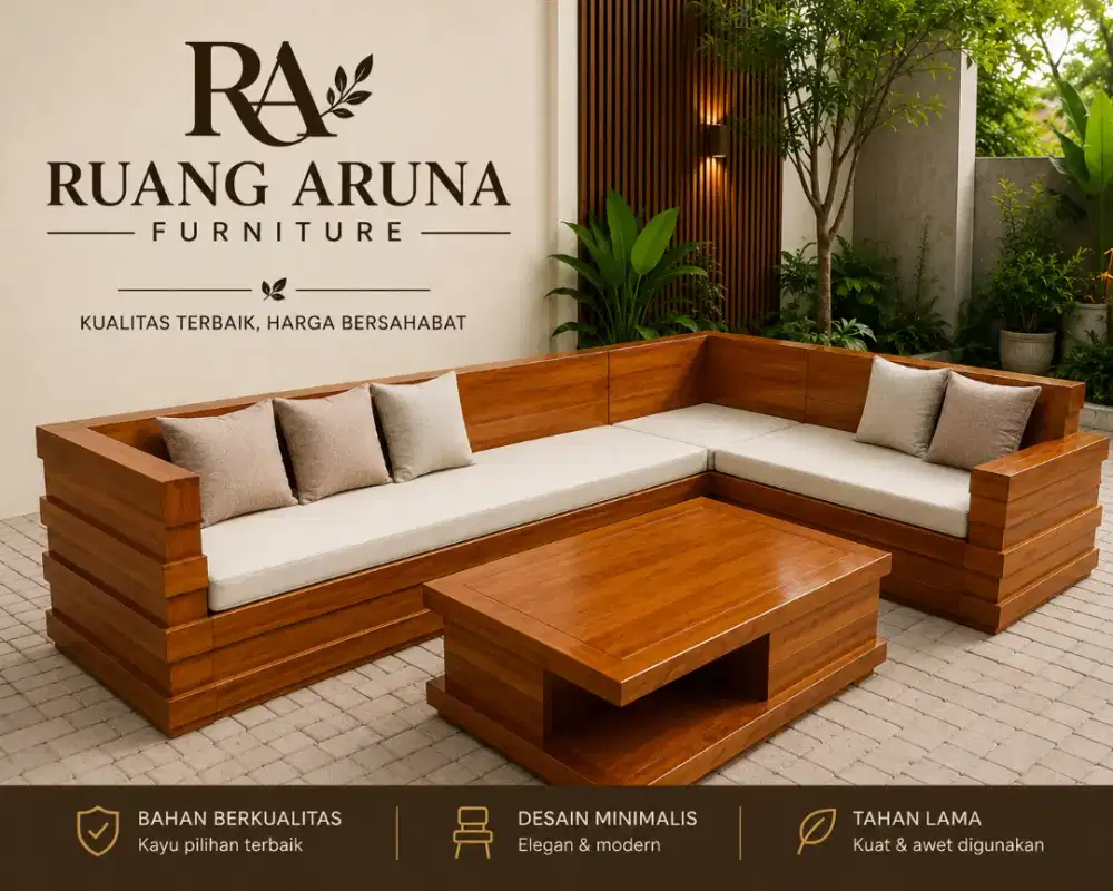 KURSI TAMU SUDUT BOX MINIMALIS