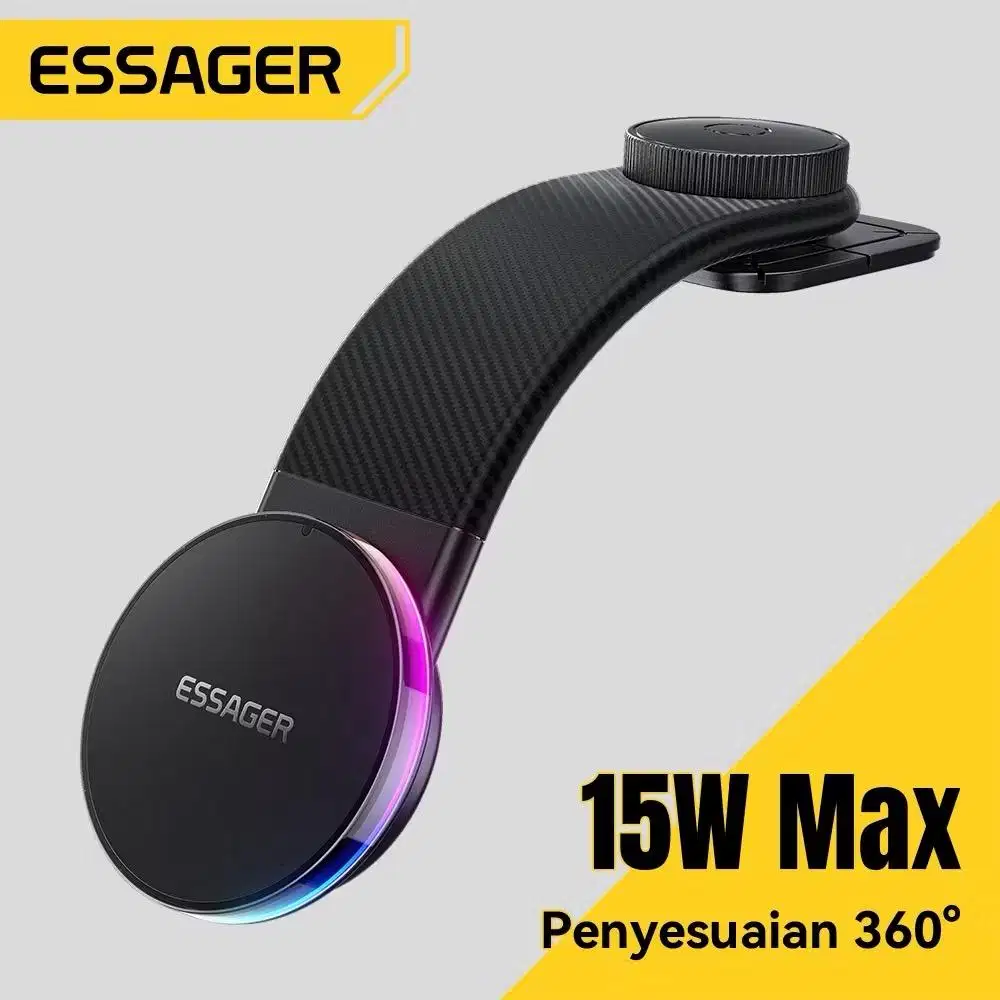 Essager Pengisi daya nirkabel mobil dengan adaptor magnetik 15W