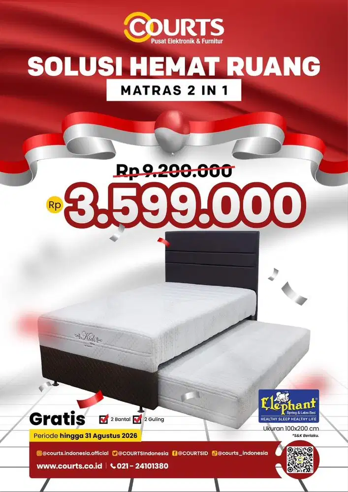 Kasur 2in1 100x200