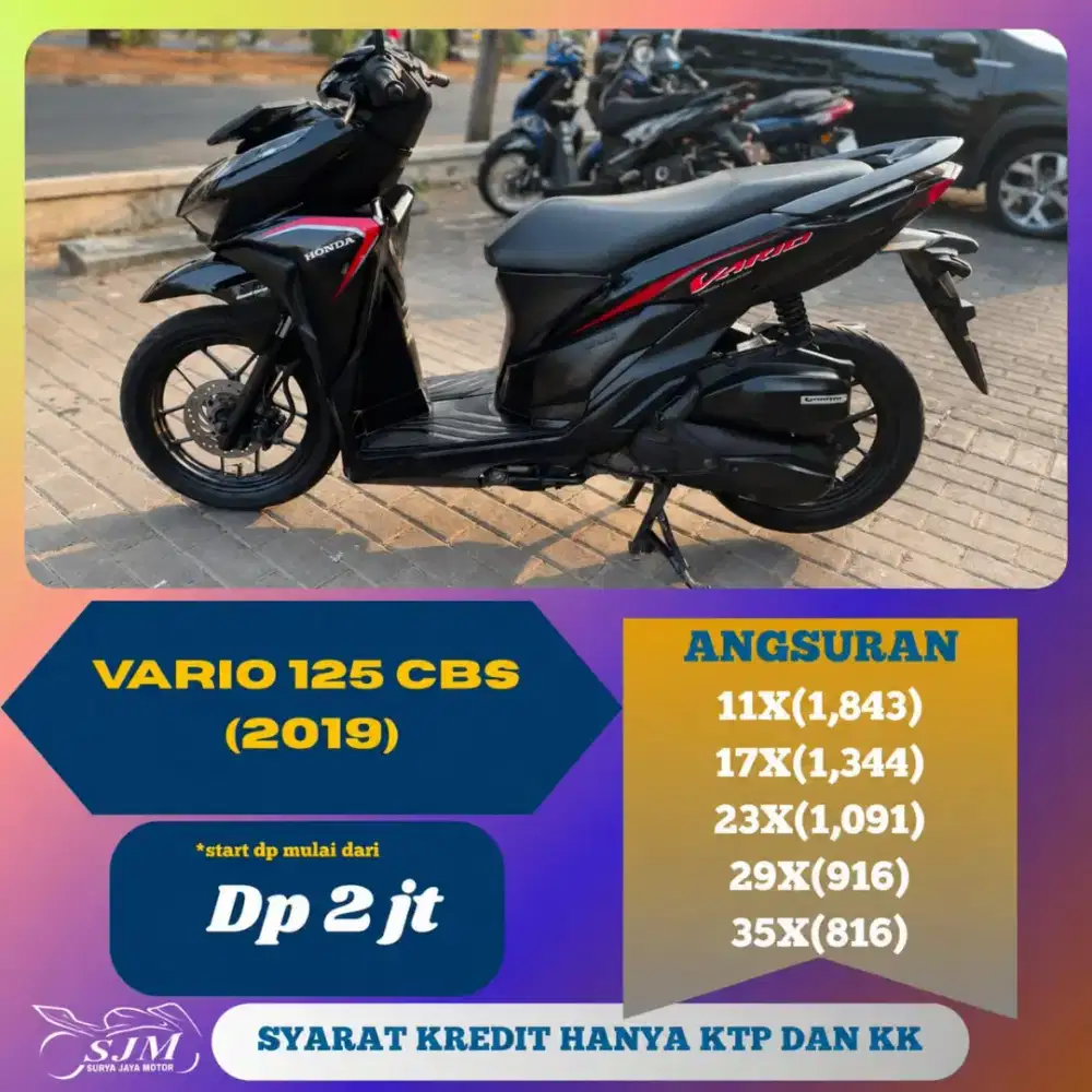 HONDA VARIO 125 CBS 2019 CASH & KREDIT