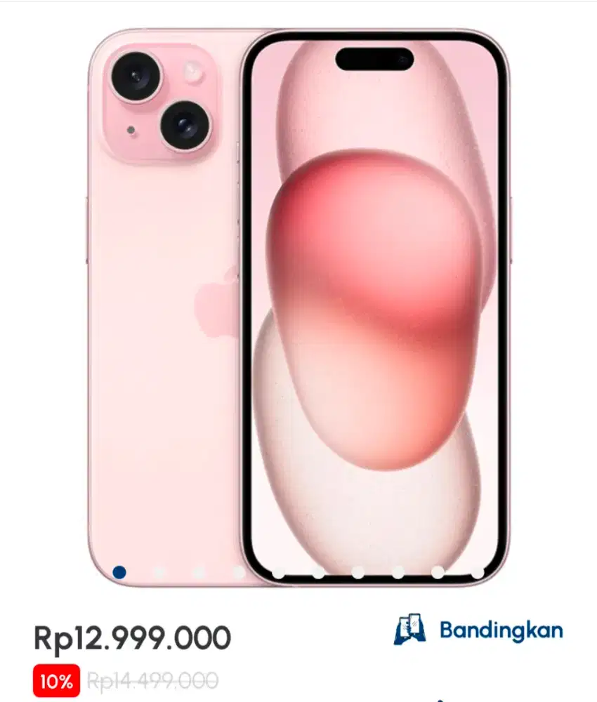 iPhone15 128Gb Diskon + Free Adaptor