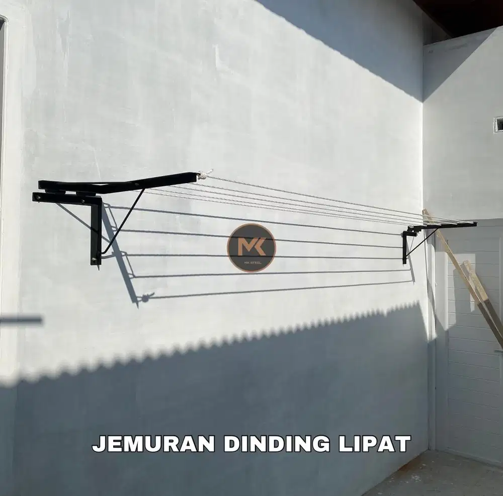 Jemuran dinding lipat hemat tempat