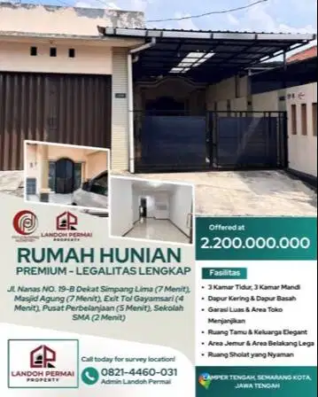 DIJUAL CEPAT - RUMAH PREMIUM ELEGANT - NEGO LANGSUNG KEPEMILIK