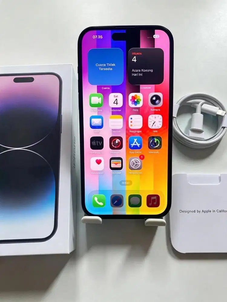 Iphone 14 pro 128gb gold inter all operator fullset mulus no minus