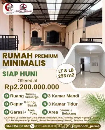 FOR SALE - RUMAH SIAP HUNI - LAMPER TENGAH - STRATEGIS
