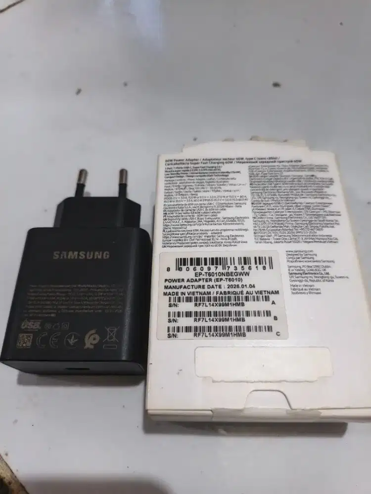 kepala charger Samsung 60 watt ORIGINAL erafone