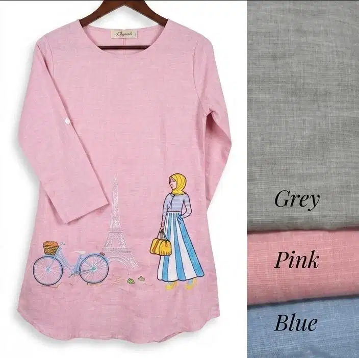 Blouse Wanita Tunik Elegan - Modis - Bordir - Nyaman - Anggun