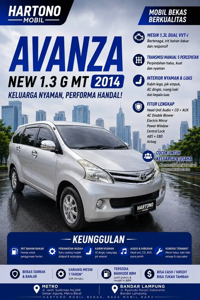 AVANZA NEW 1.3 G MT 2014