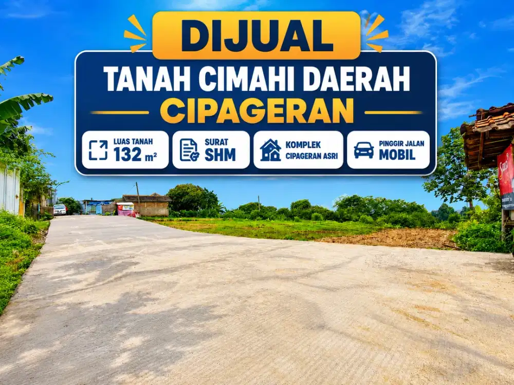 Lingkungan Perum: Tanah Dijual Cimahi Cipageran SHM Akses Mobil