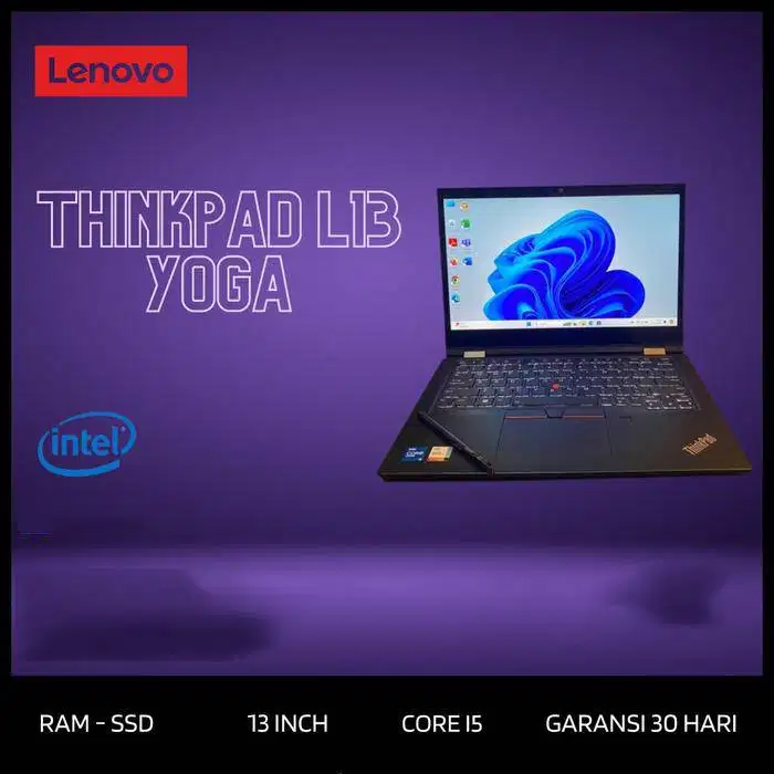 Lenovo Thinkpad L13 Yoga 2nd Core i5 Gen 11 Ram 16GB *RC