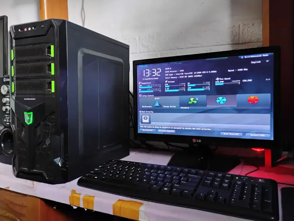 Pc gaming asus (intel core i5 + ram 8gb + vga nvidia + monitor 19inch)