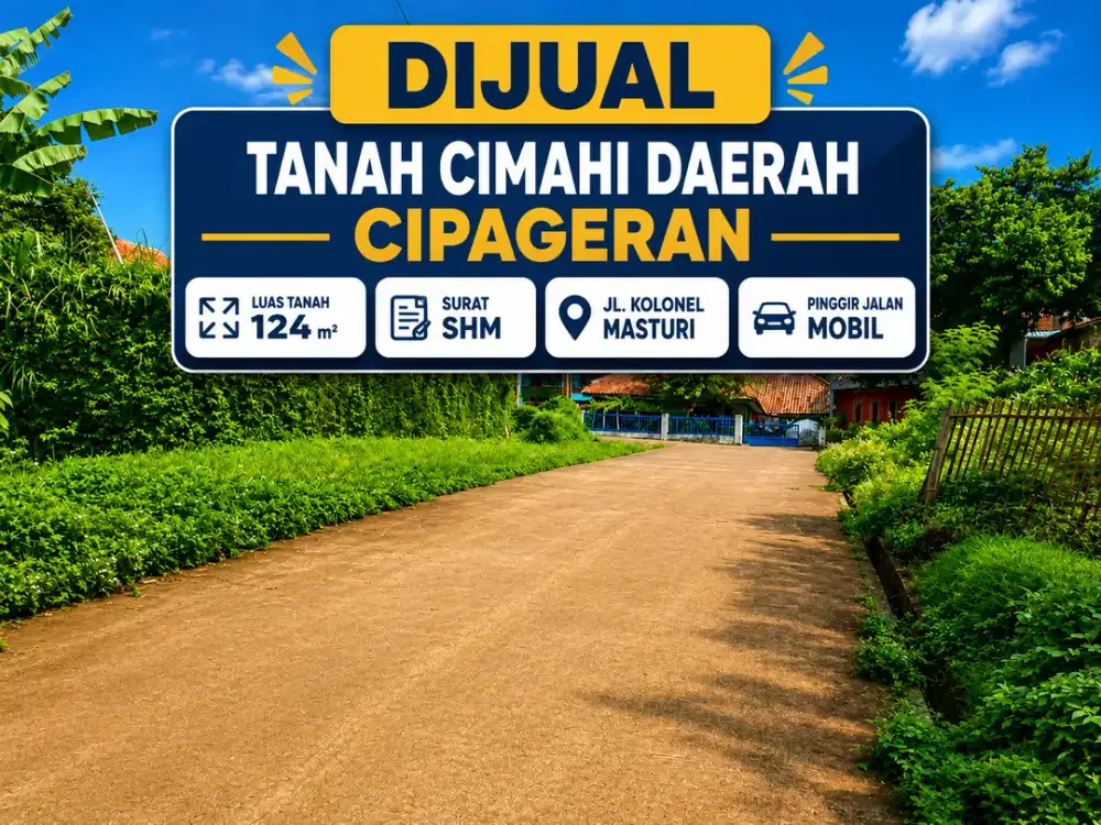 Tanah Murah Di Cimahi Daerah Cipageran Area Jl. Kolmas