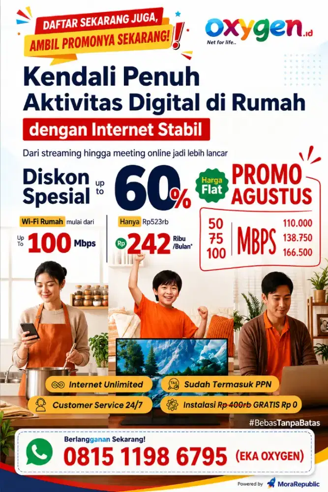 WiFi Oxygen Promo Merdeka