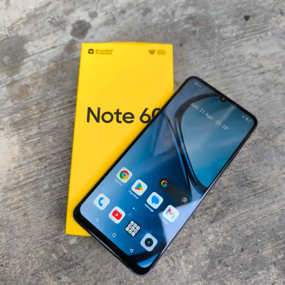 Realme Note 60 6/128gb lengkap