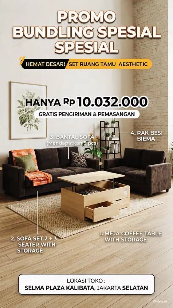SET SOFA BY SELMA