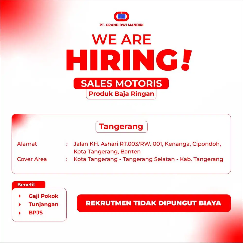 Sales Motoris Produk Baja