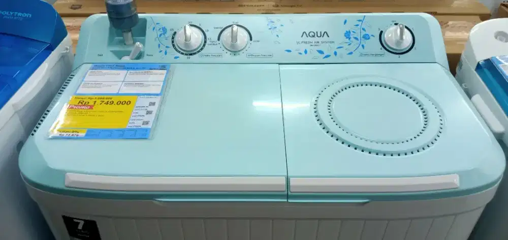 Mesin Cuci 2 tabung Aqua