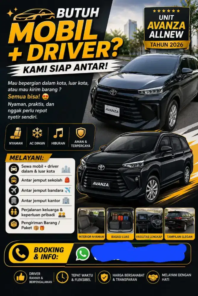 Rental Mobil+Driver Lokasi Citra Raya Cikupa