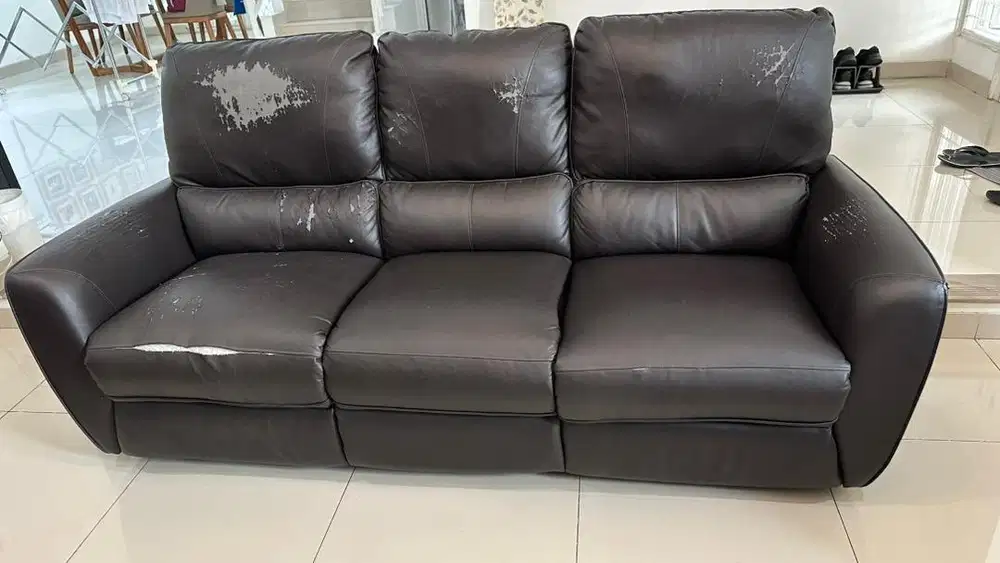 SCANDIA Heldig Sofa Recliner 3 Seater 212x95x103Cm