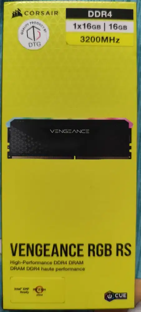 Ram DDR4 Corsair Vengeance RGB Rs 1x16gb