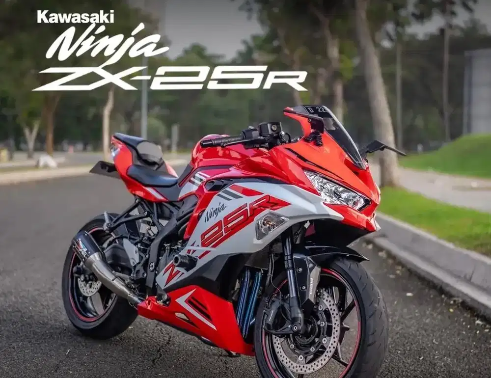 Kawasaki zx25r livery merah putih 2021