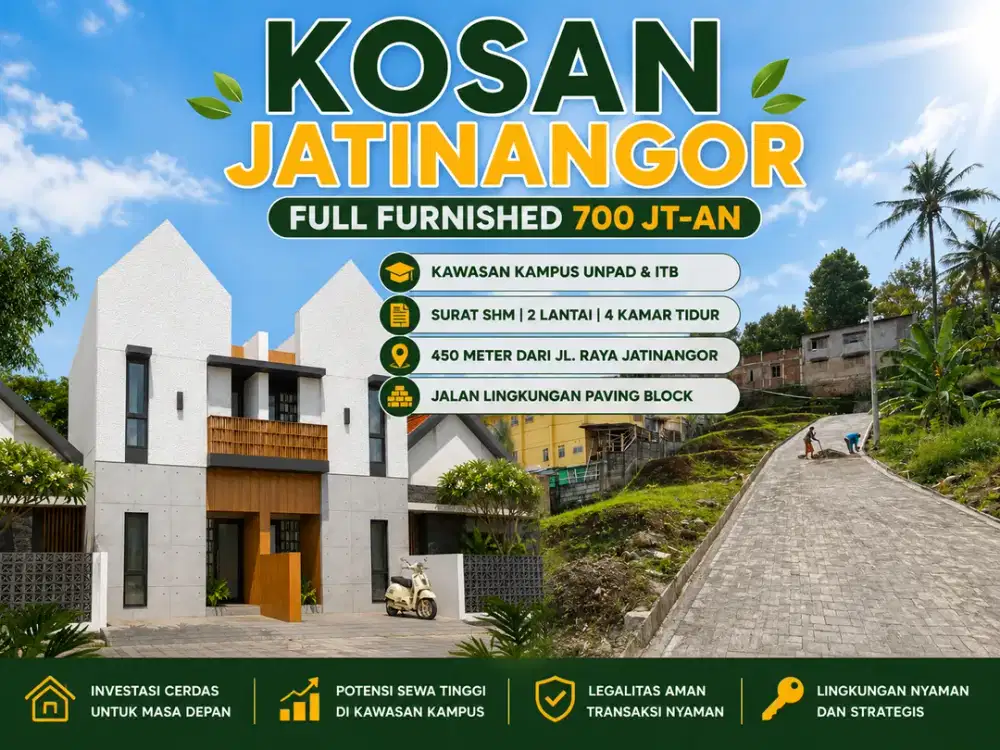 Jual Kost 4 Kamar Jatinangor (Ring 1 Kampus UNPAD)