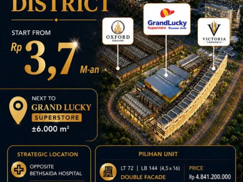 Hanya Open 20 Unit Premium Commercial Banyak Promo Gading Serpong Oxford Paramount Land
