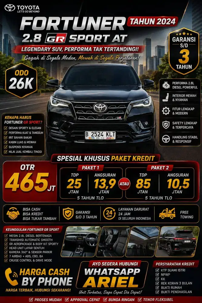 Fortuner 2.8 VRZ GR Sport AT 2024
