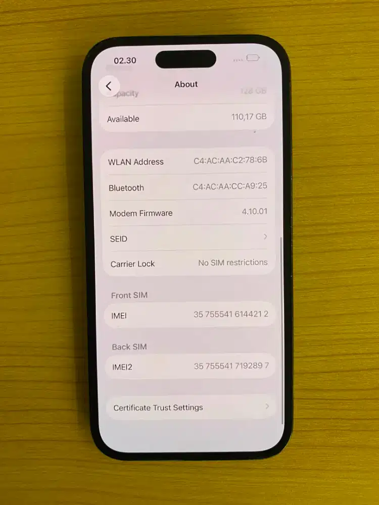 iPhone 14 pro 128