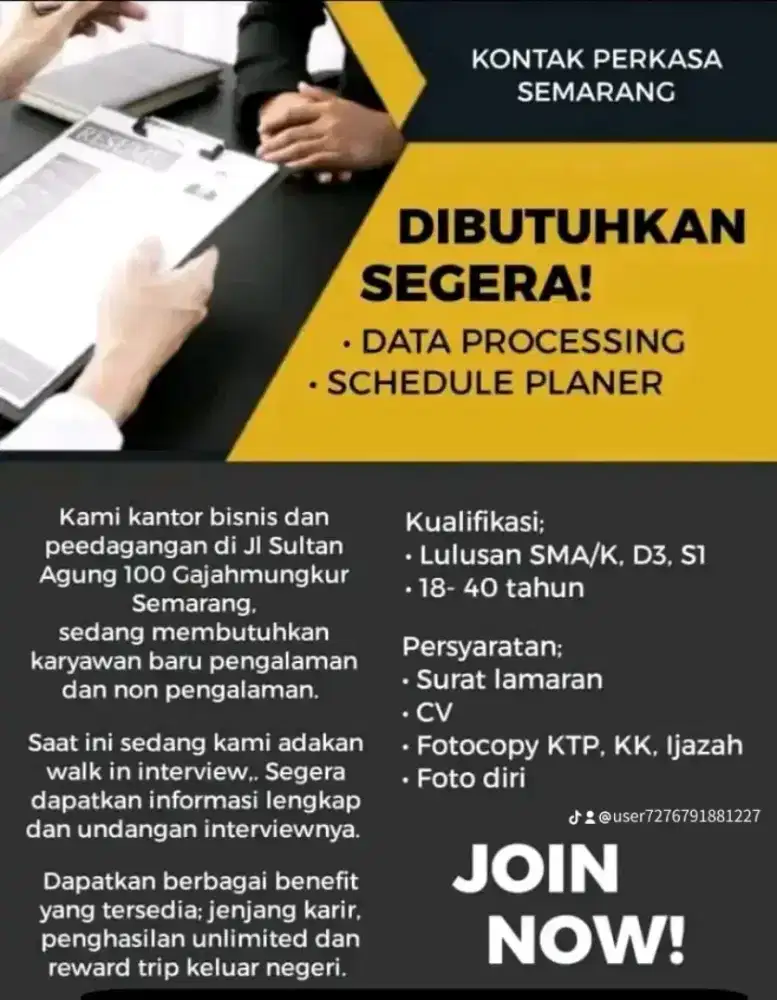 INFO LOKER SEMARANG