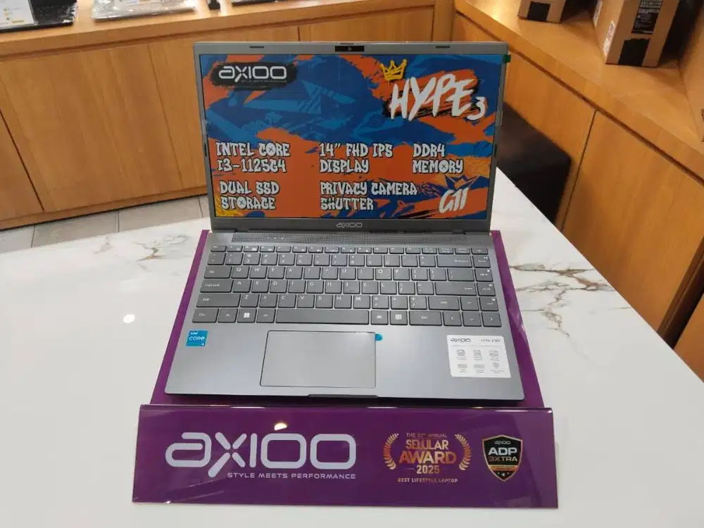 AXIOO HYPE 3 G11 CORE I3-1125G4/RAM 8GB/SSD 256GB/14FHD IPS/W11/GREY