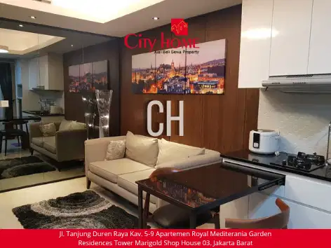 Sewa Royal Mediterania Garden 2BR 53,5m² Full Furnished Tanjung Duren