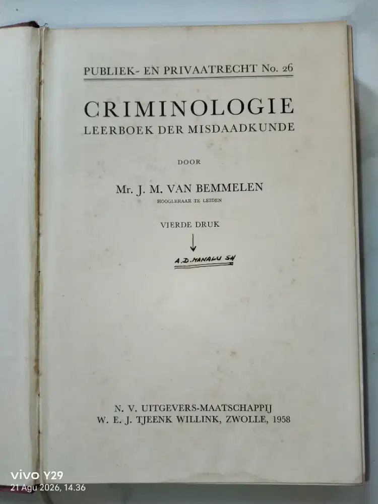 Criminologie, leerboek der misdaadkunde