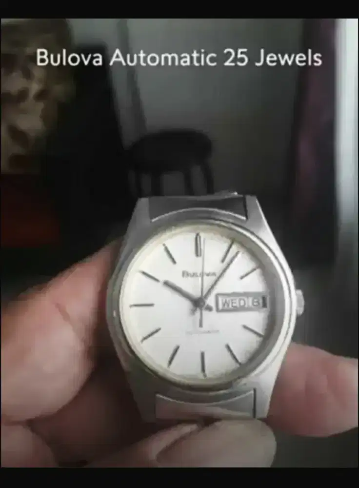 Jual Jam Vintake BULOVA Swiss made Automatic 25 jewel