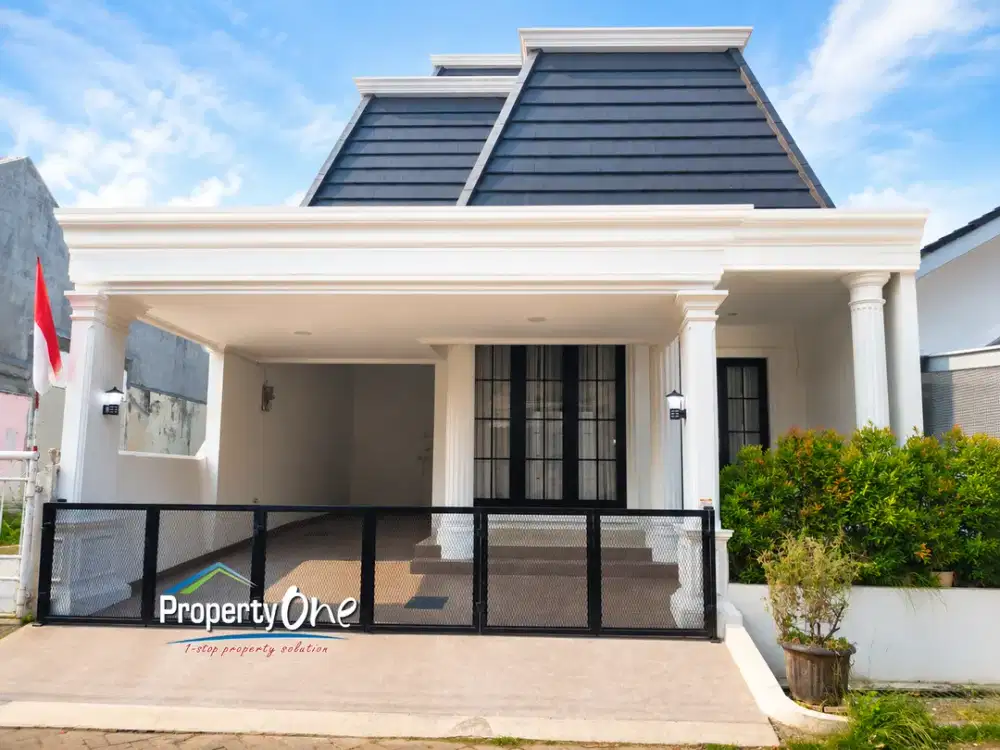Jual Rumah Model American Classic 2 Lantai di Bintaro, Taman Belakang Luas & SHM, Dekat KRL Jurangmangu, CBD Bintaro, RS, Tol JORR & Fasilitas Umum La